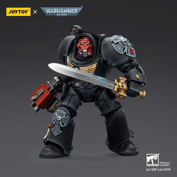 ブラックテンプラー ターミネーター1（パワーソード＆ストームボルター装備） 1/18スケール