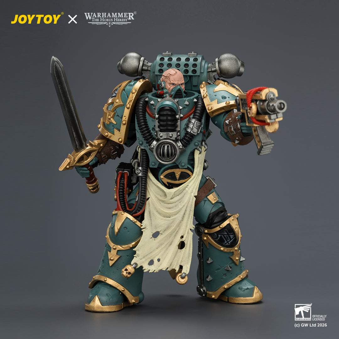 サン・オブ・ホルス マロガースト・ザ・ツイステッド（ウォーマスターの諮問官） レギオン・スタンダード＆ベインストライク・ボルター装備 1/18スケール