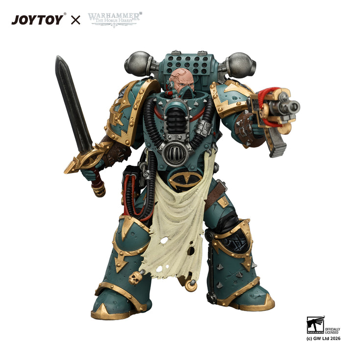 サン・オブ・ホルス マロガースト・ザ・ツイステッド（ウォーマスターの諮問官） レギオン・スタンダード＆ベインストライク・ボルター装備 1/18スケール