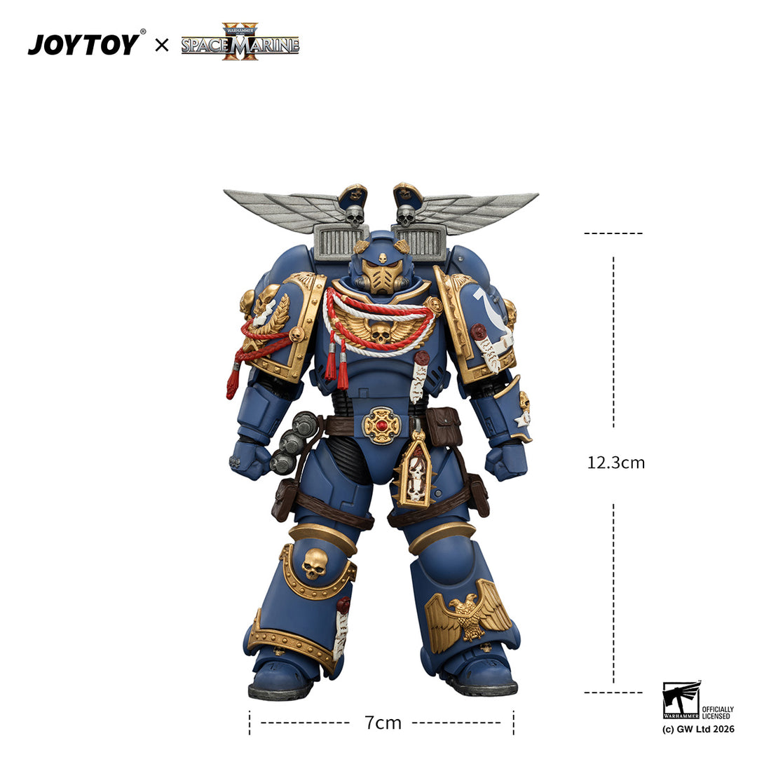 ゲームエディション ウルトラマリン  アサルトインターセッサー（ジャンプパック・サンダーハンマー・ネオボルカイト・ピストル装備） 1/18スケール