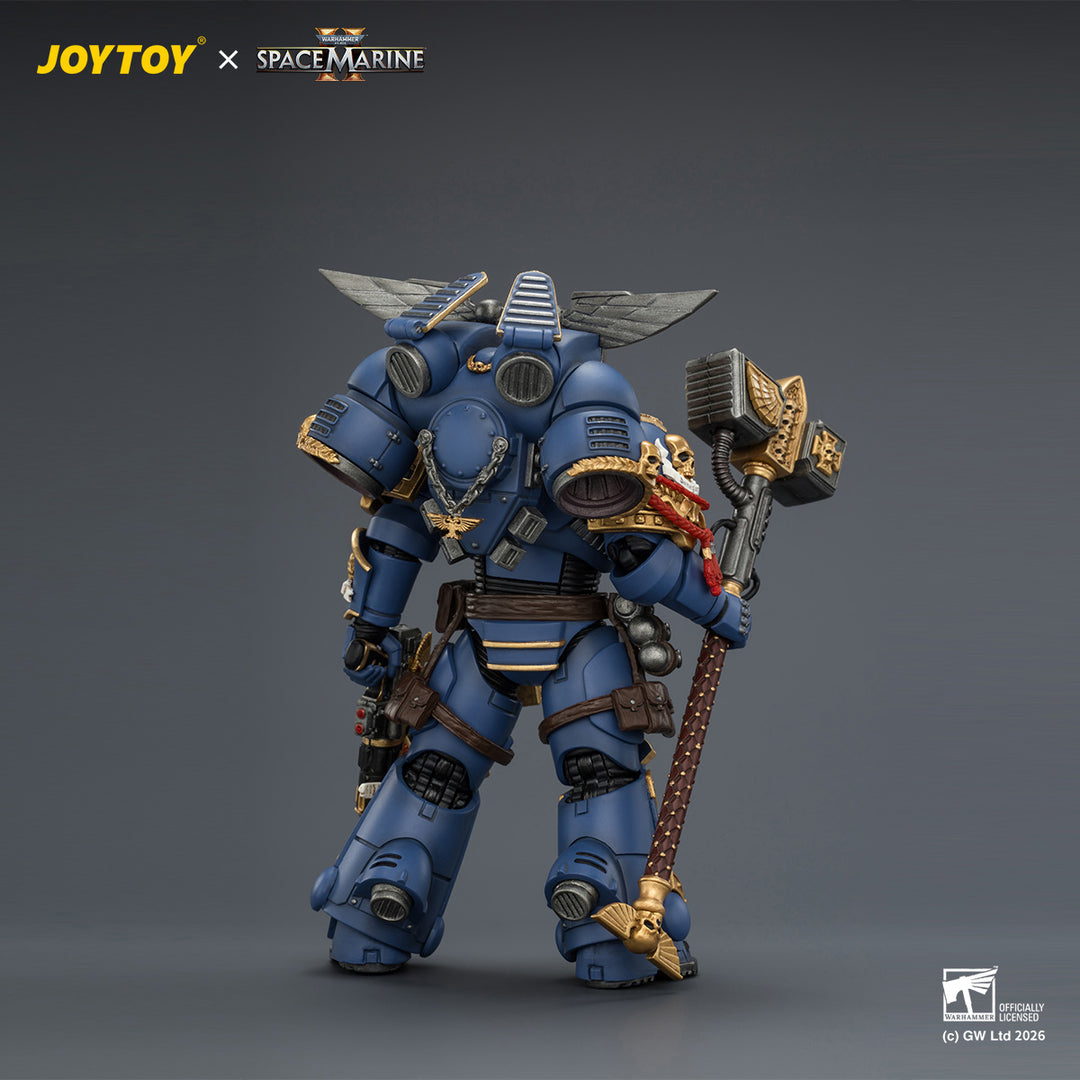ゲームエディション ウルトラマリン  アサルトインターセッサー（ジャンプパック・サンダーハンマー・ネオボルカイト・ピストル装備） 1/18スケール