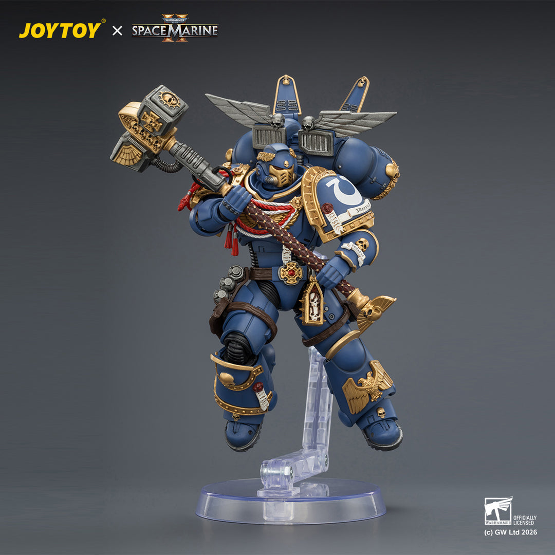 ゲームエディション ウルトラマリン  アサルトインターセッサー（ジャンプパック・サンダーハンマー・ネオボルカイト・ピストル装備） 1/18スケール