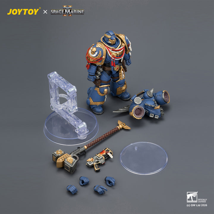 ゲームエディション ウルトラマリン  アサルトインターセッサー（ジャンプパック・サンダーハンマー・ネオボルカイト・ピストル装備） 1/18スケール