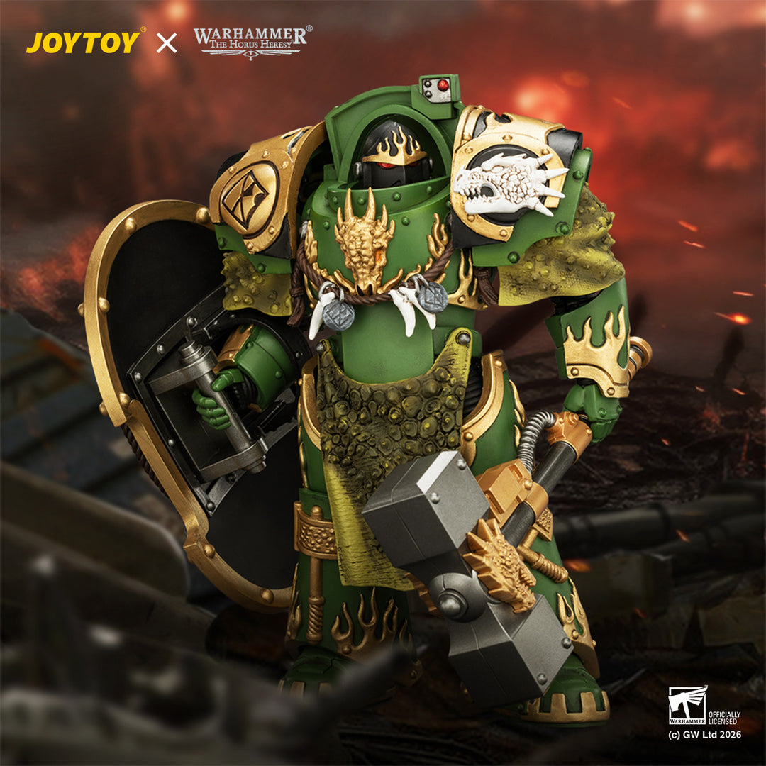 サラマンダー ファイアドレイク・ターミネーター1（サンダーハンマー＆ドラゴンスケール・ストームシールド装備） 1/18スケール