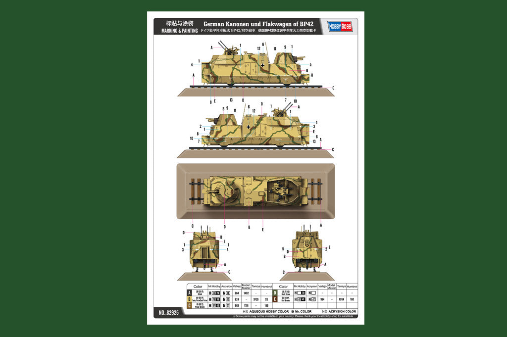 1/72 ドイツ装甲列車編成BP-42/対空砲車 – SOOTANG HOBBY