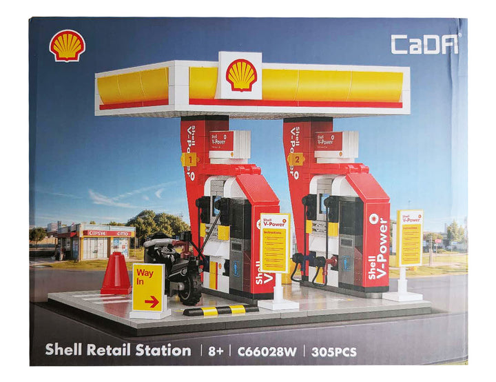 『Shell』ブロックキット ガソリンスタンド(小)