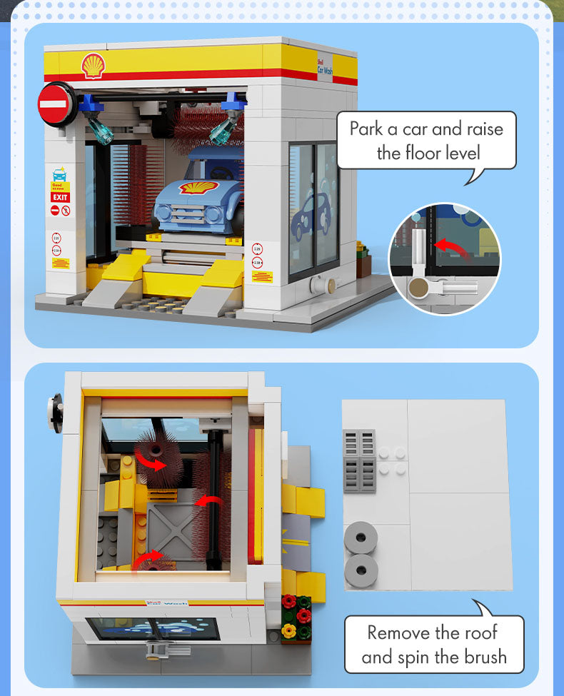 『Shell』ブロックキット 洗車機