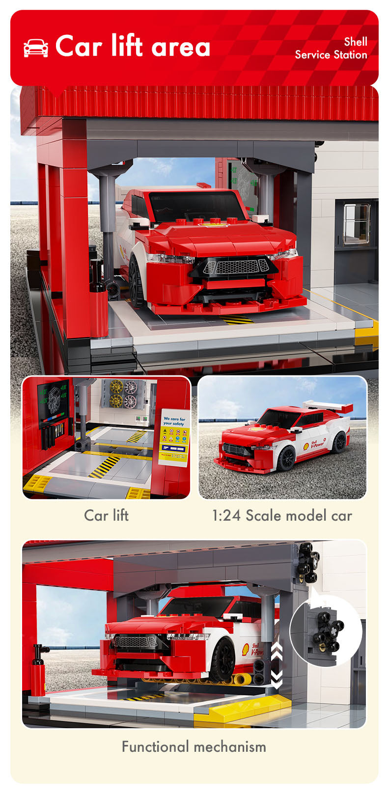 『Shell』ブロックキット サービスステーション
