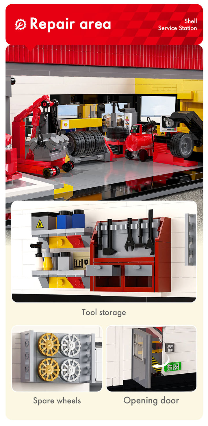 『Shell』ブロックキット サービスステーション
