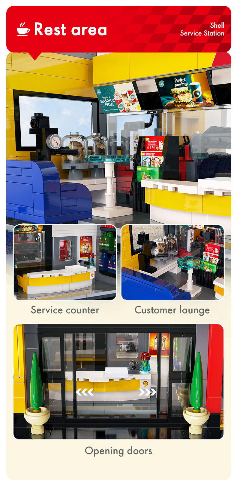 『Shell』ブロックキット サービスステーション