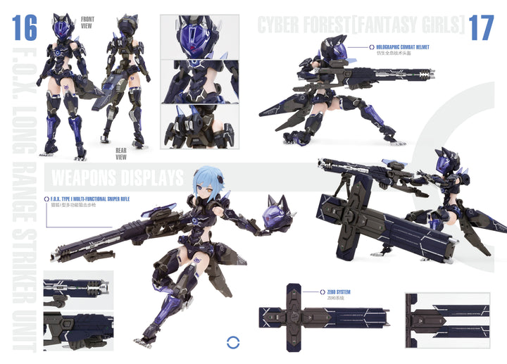 CYBER FOREST[FANTASY GIRLS] F.O.X LONG-RANGE STRIKER UNIT 1/12スケール
