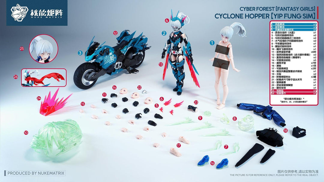 CYBER FOREST[FANTASY GIRLS] CYCLONE HOPPER：YIP FUNG SIM 1/12スケール