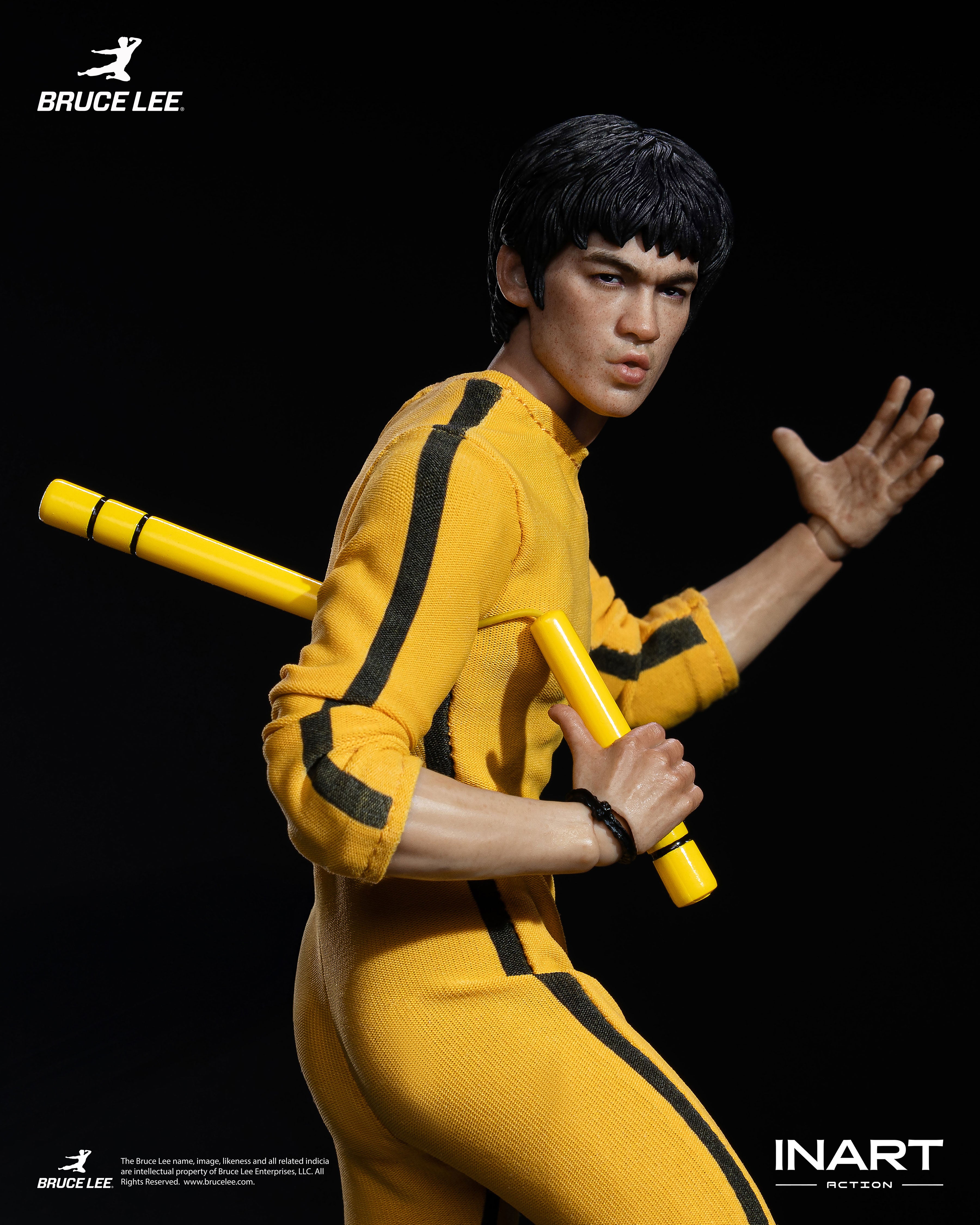 INART Action ブルース・リー（イエロー・ジャンプスーツ） アクション