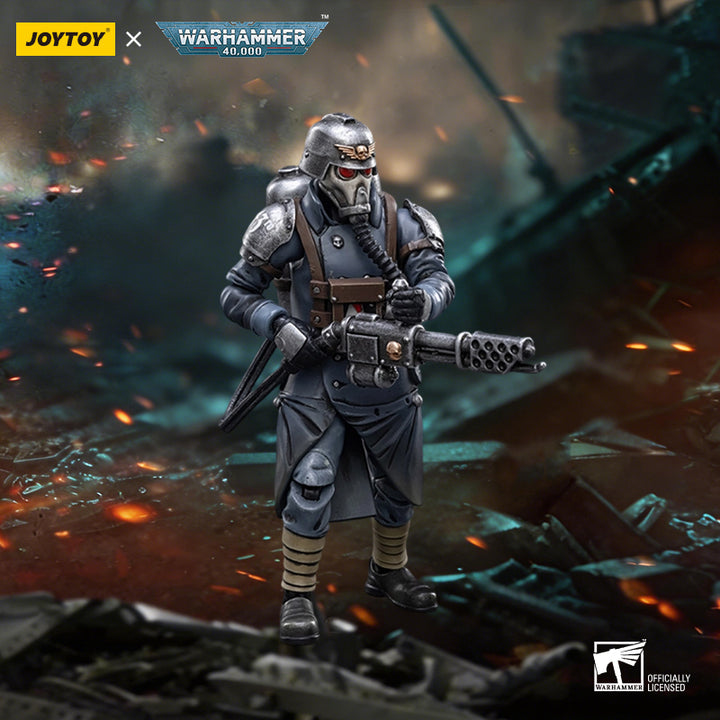 アストラ・ミリタルム デスコーア・オヴ・クリーグ ベテランスコード・ガーズマン（火炎放射器装備） 1/18スケール