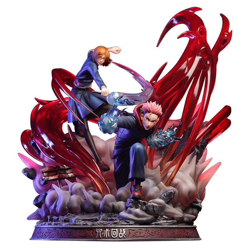 魂燃?極 虎杖悠仁&?崎野?薇 黒閃 塗装済み完成品 1/6スケール 魂燃?極 虎杖悠仁&?崎野?薇 黒閃 塗装済み完成品 1/6スケール