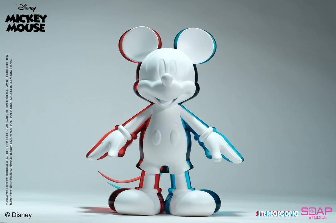 ステレオスコピック ミッキーマウス スタチュー(ピュア・ホワイトver ステレオスコピック ミッキーマウス スタチュー(ピュア・ホワイトver