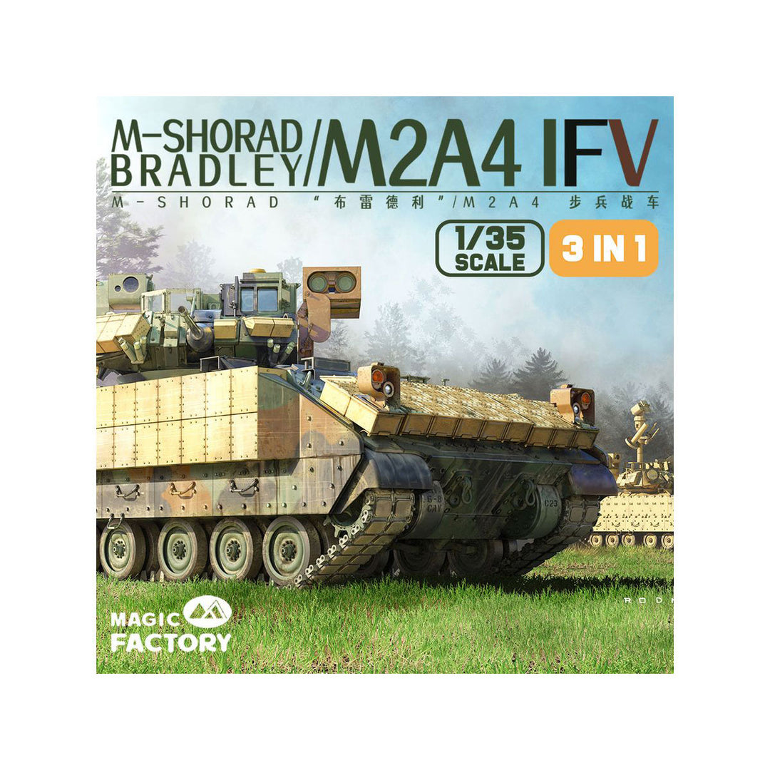 【セール商品】 1/35 M2A4 ブラッドレー 歩兵戦闘車 w/M-SHORAD 機動短距離防空 システム (3 in 1)