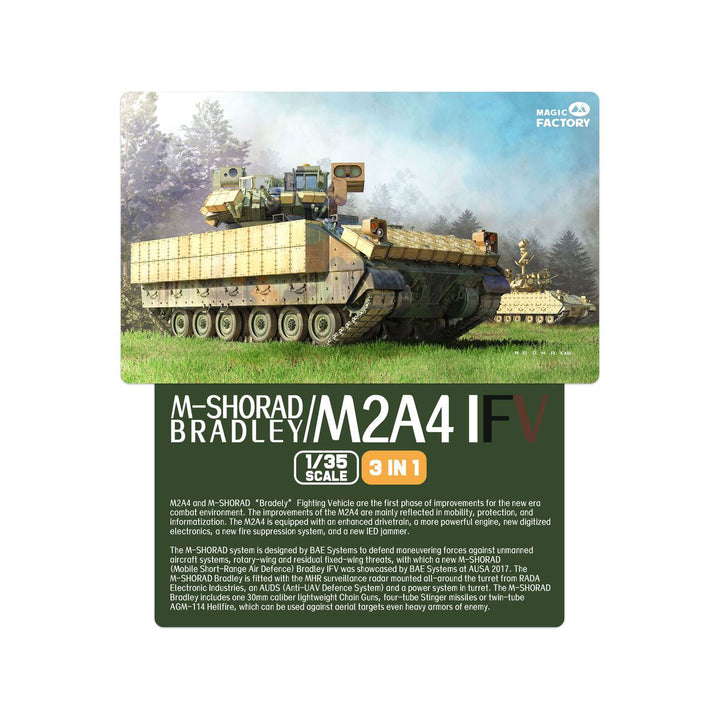 【セール商品】 1/35 M2A4 ブラッドレー 歩兵戦闘車 w/M-SHORAD 機動短距離防空 システム (3 in 1)