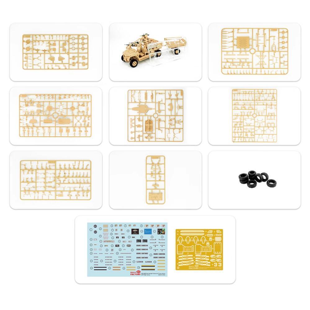 1/35 MRZR D4 超軽量全地形万能車 デュアルコンボキット (武装型w/トレーラー & 対ドローン型)