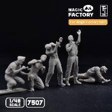 【セール商品】 1/48 F4U コルセア アメリカ海兵隊 整備兵 (5体セット)