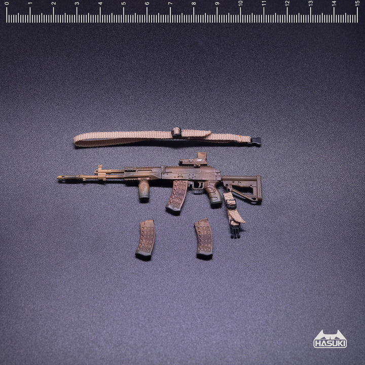 WM-03C アサルトライフルセット デザートカモフラージュ アクションフィギュア用完成品オプションパーツ 1/12スケール