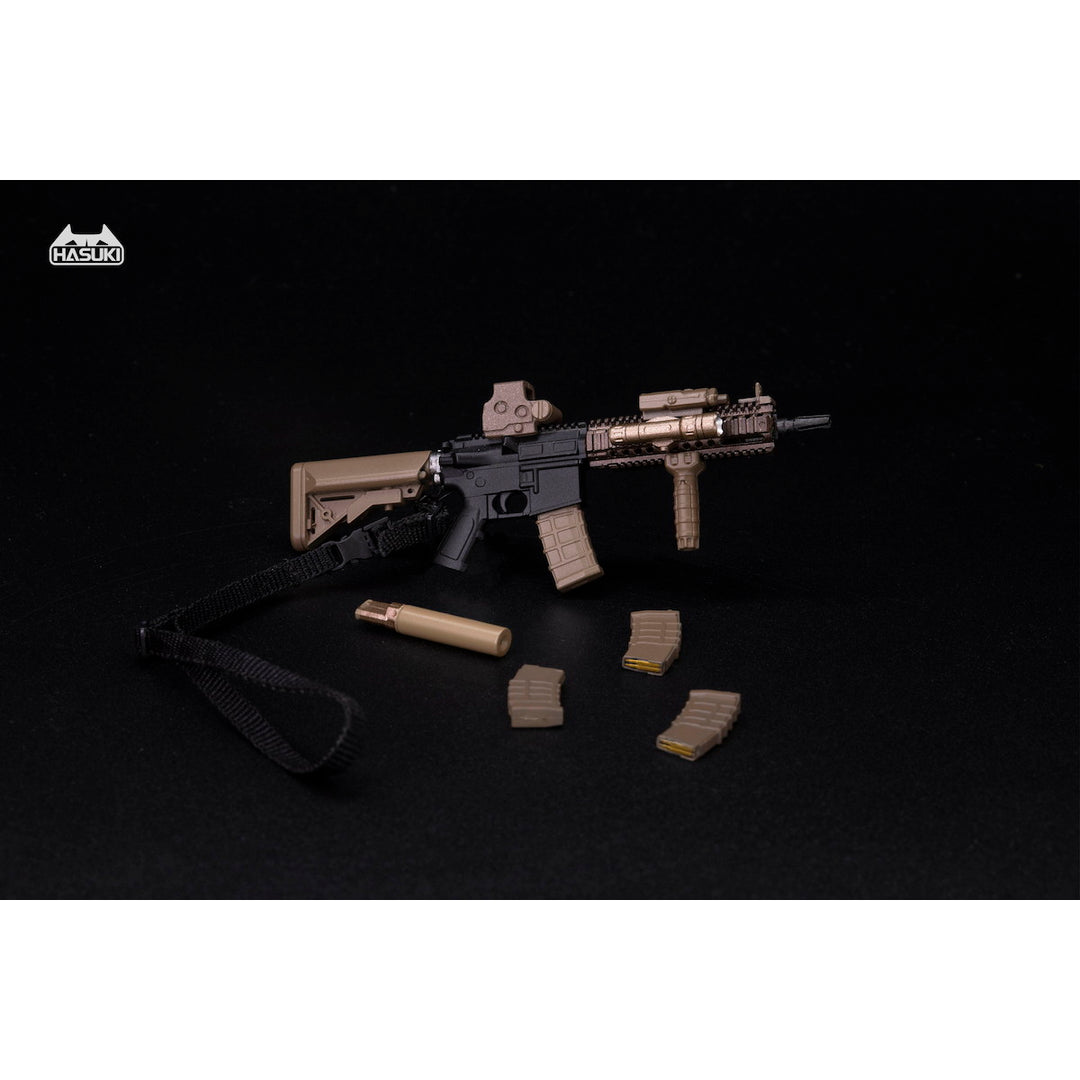 WM-04A アサルトライフルセット ブラックゴールド アクションフィギュア用完成品オプションパーツ 1/12スケール