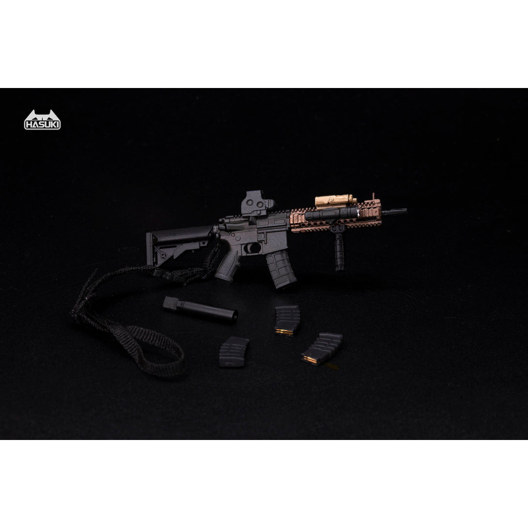 WM-04B アサルトライフルセット ブラック アクションフィギュア用完成品オプションパーツ 1/12スケール
