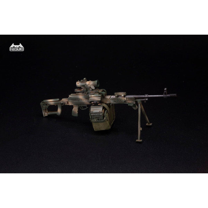WM-05C 汎用機関銃セット ジャングルカモフラージュ アクションフィギュア用完成品オプションパーツ 1/12スケール