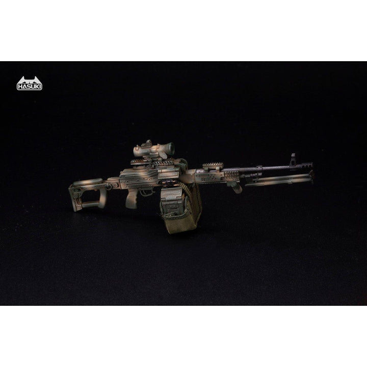 WM-05C 汎用機関銃セット ジャングルカモフラージュ アクションフィギュア用完成品オプションパーツ 1/12スケール