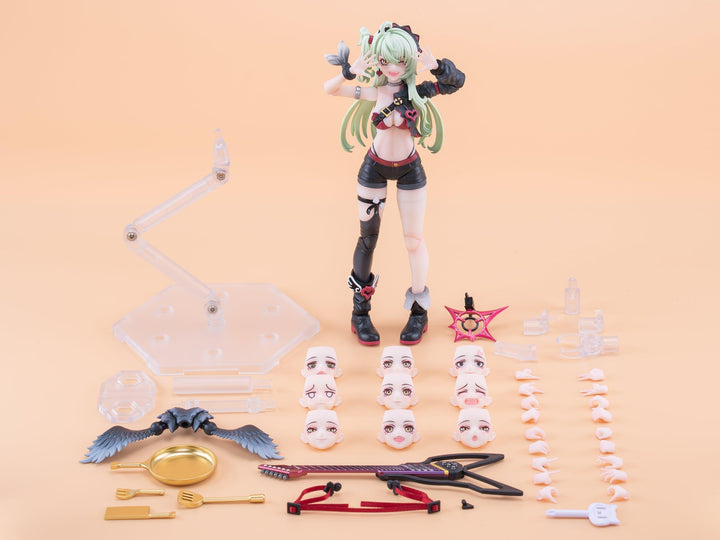 魔音天使・星川猫猫 完成品アクションフィギュア 緑髪Ver. 1/12スケール