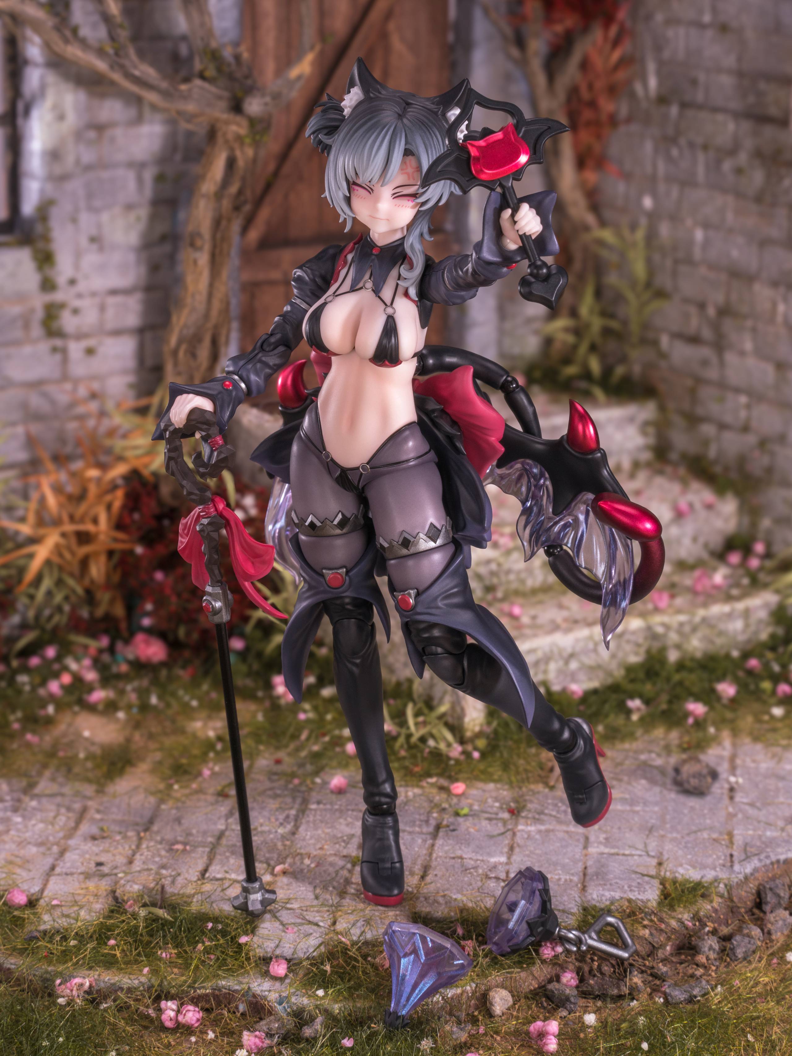 見習魔女・星川猫猫 完成品アクションフィギュア 黒髪Ver. 1/12