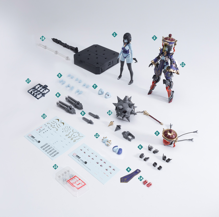 メドタの残響 キョンシー・玖蓮 通常版 プラスチックキット(二次生産版) 1/10スケール