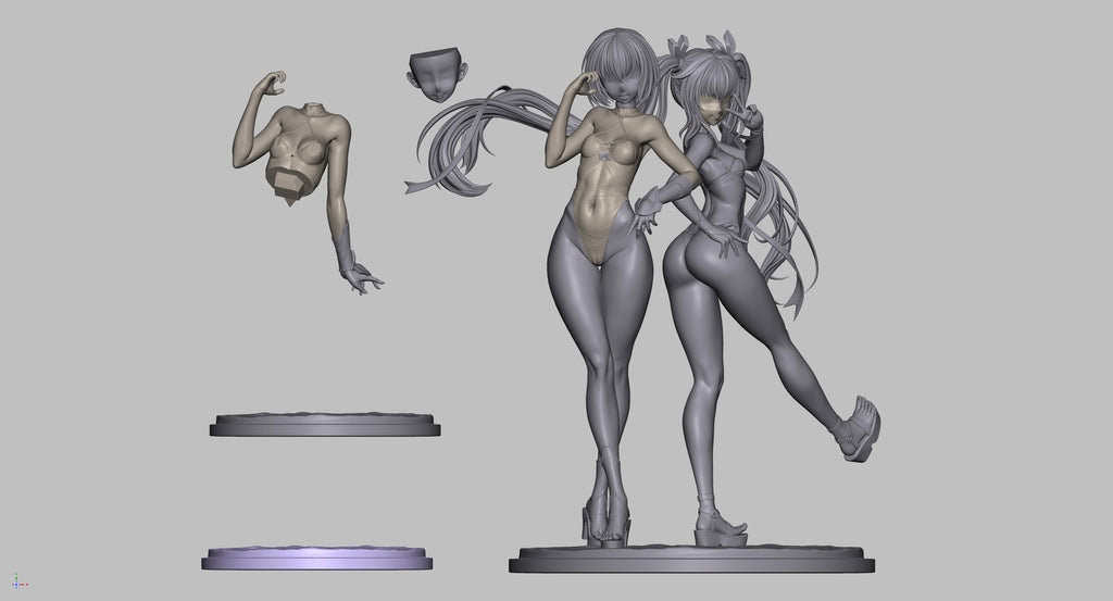 水着 大人ゆきかぜ&水城ゆきかぜ 完成品フィギュア 1/6スケール