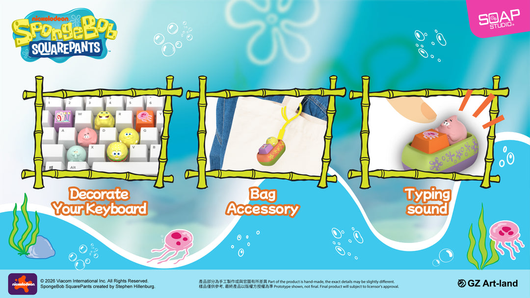 (単品販売)『スポンジ・ボブ』 キーキャップ ブラインドボックス