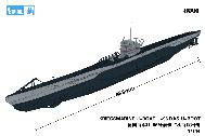 1/700 独海軍Uボート U47 [2隻入り] 再販】1/700 世界の潜水艦シリーズ No．7 ドイツ海軍 Uボート IX C