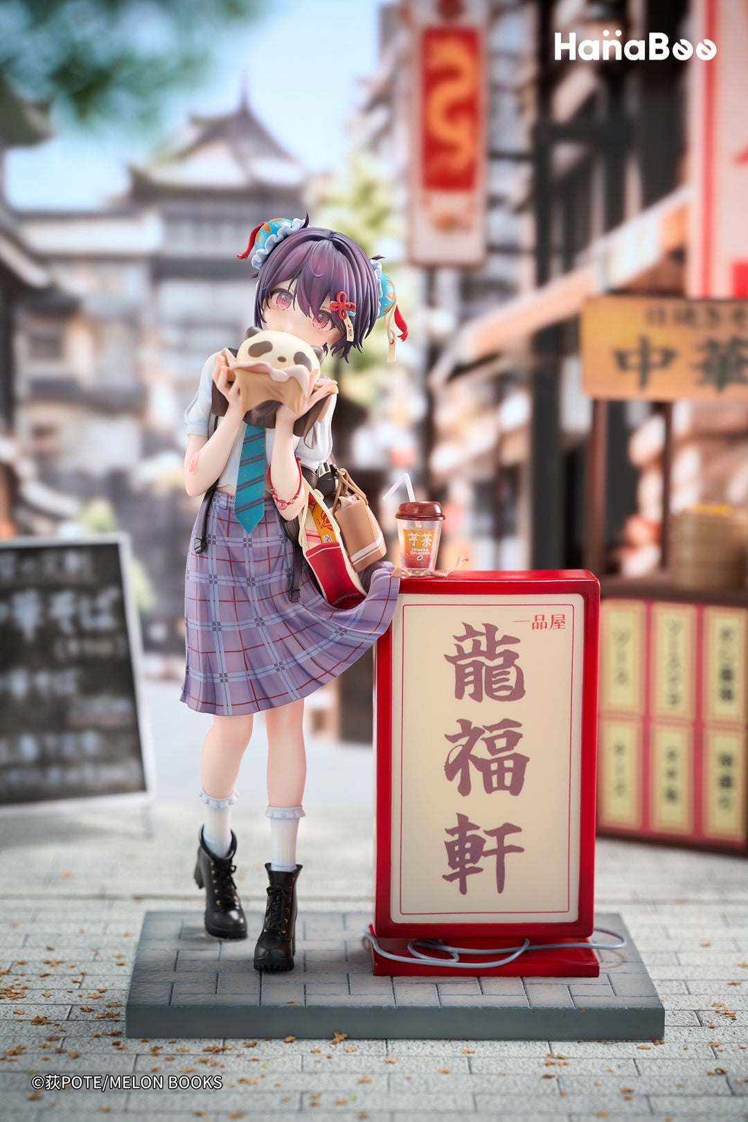 パンダ肉まんちゃん Illustrated by 荻pote 完成品フィギュア 1/6スケール