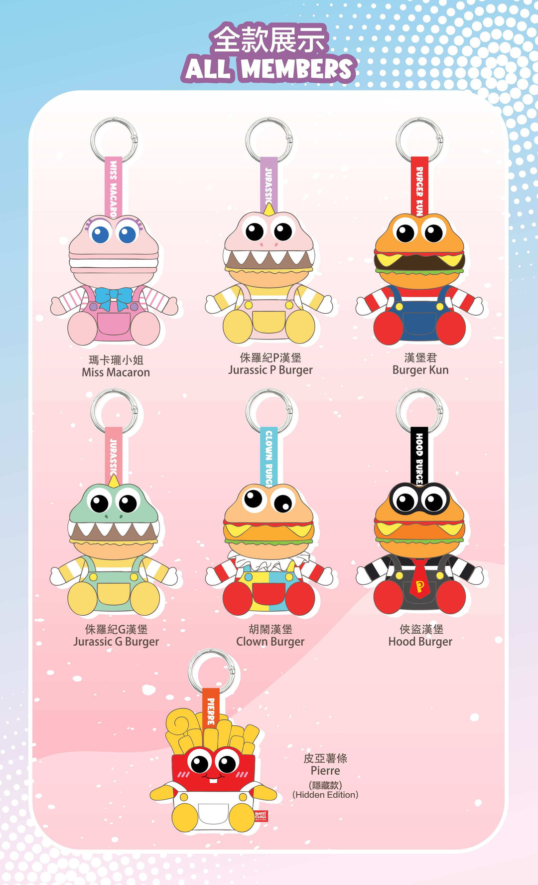 (単品販売)ハッピークラス ぬいぐるみマスコット ブラインドボックス 第1弾