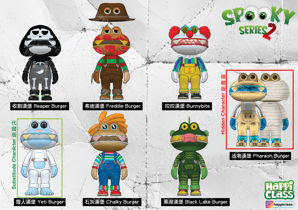 (単品販売)バーガー君 スプーキーシリーズ 第二弾 「狂気の山脈」ブラインドボックス