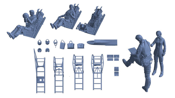 1/72 F-2A/B パイロットプリフライトset