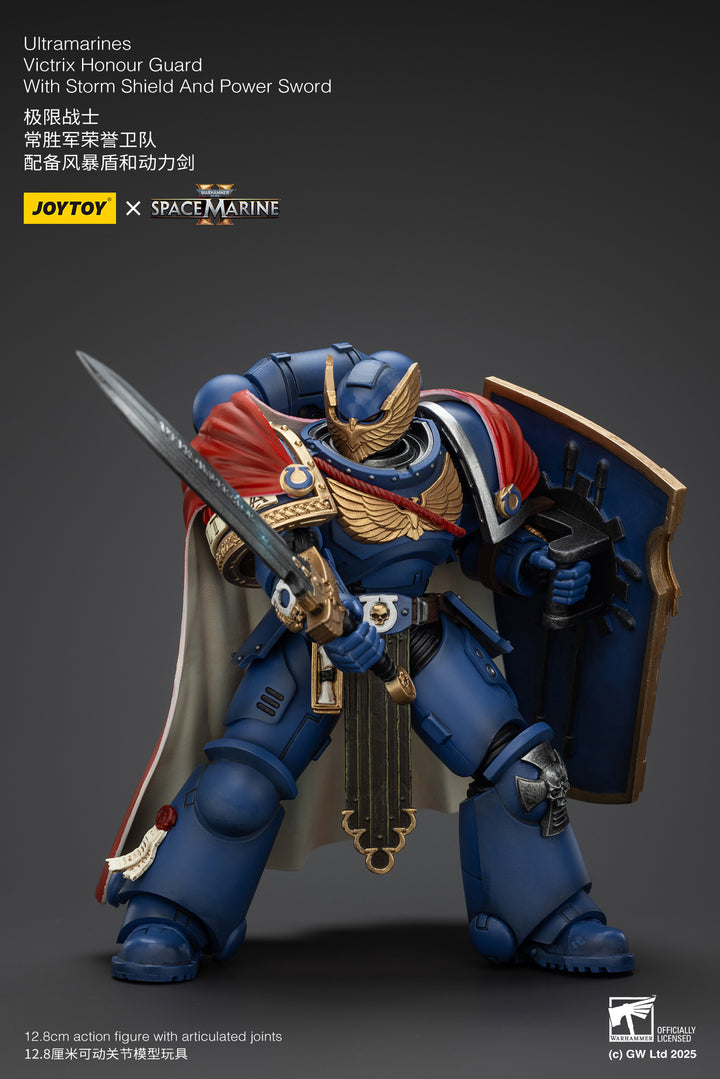 ウルトラマリーン ヴィクトリクス・オナーガード（ストームシールド & パワーソード装備） 1/18スケール