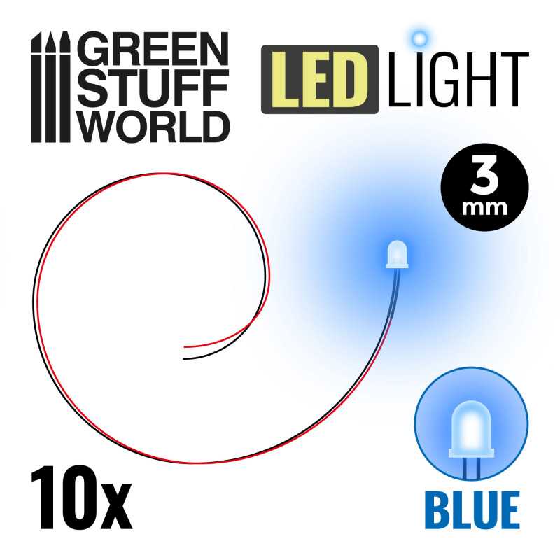 3mm LEDライト ブルー