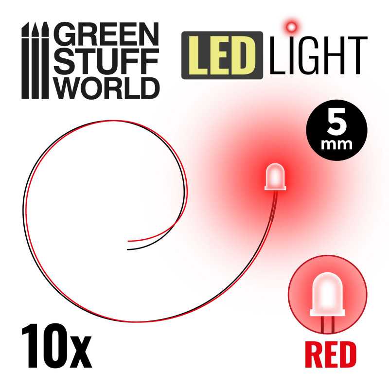 5mm LEDライト レッド