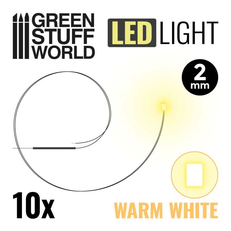 2mm LEDライト 電球色(ウォームホワイト)