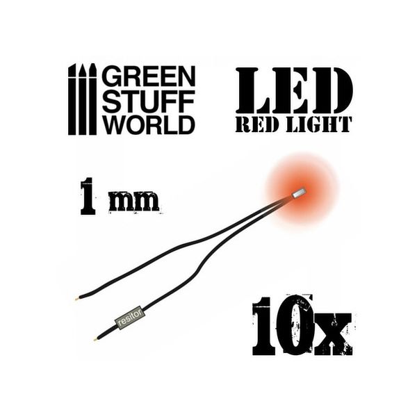 1mm LEDライト レッド