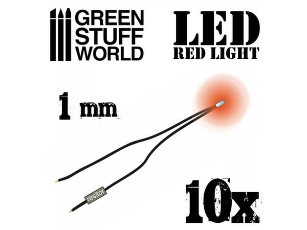 1mm LEDライト レッド