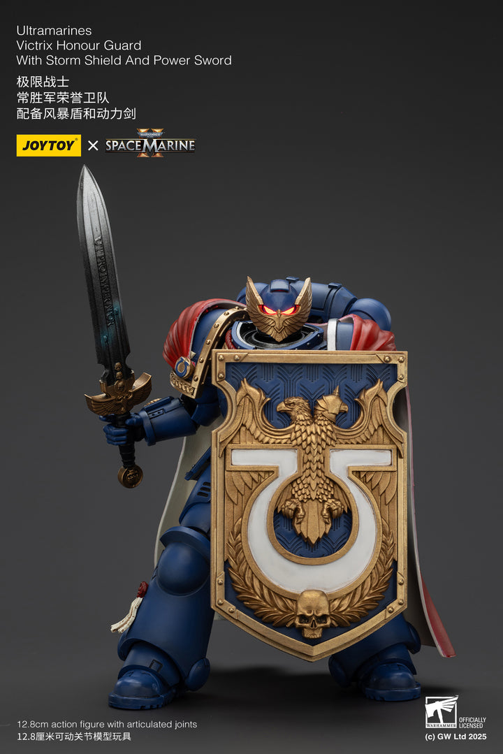 ウルトラマリーン ヴィクトリクス・オナーガード（ストームシールド & パワーソード装備） 1/18スケール