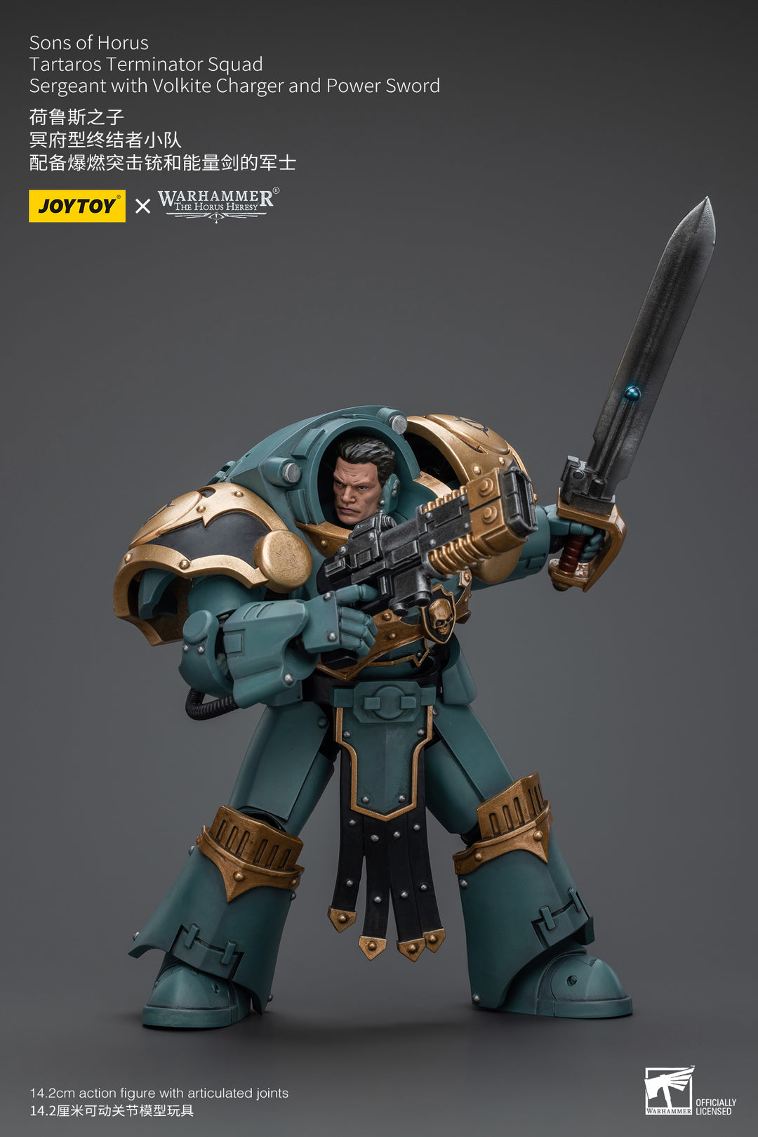 サン・オヴ・ホルス タルタロス・ターミネイター・スカッド サージェント（ヴォルカイト・チャージャー、パワーソード装備） 1/18スケール