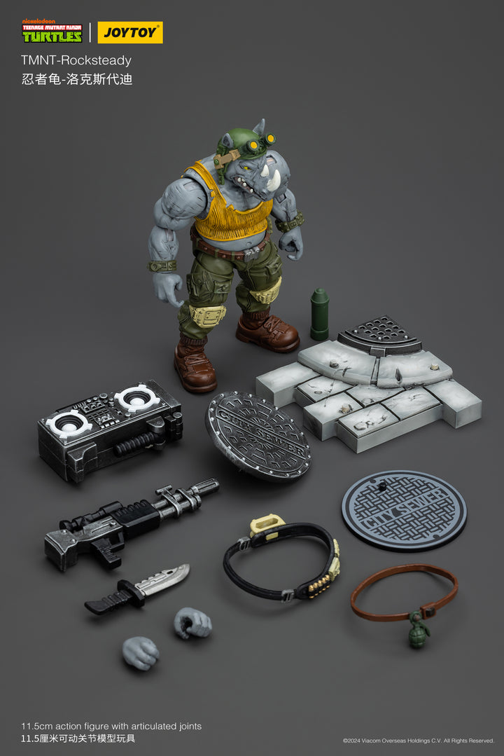 TMNT ロックステディ 1/18スケール