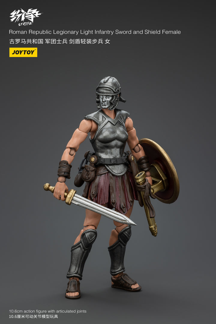 紛争(Strife) 古代ローマ共和国 軍団軽装歩兵 女性剣盾兵 1/18スケール