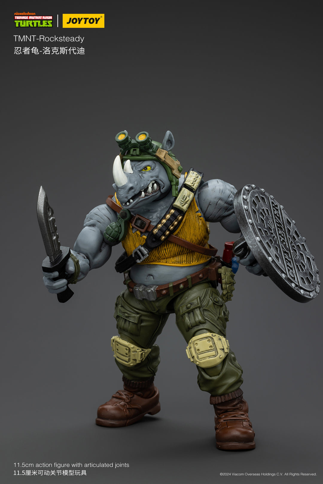 TMNT ロックステディ 1/18スケール